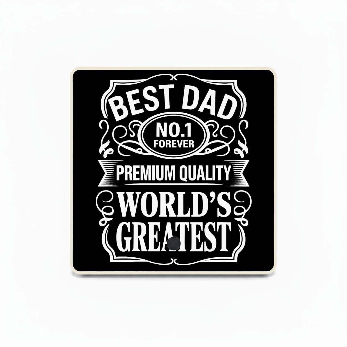 Father’s Day Personalized Music Fridge Magnet | Custom Magnetic Photo & Audio Gift - EverCharm Gifts