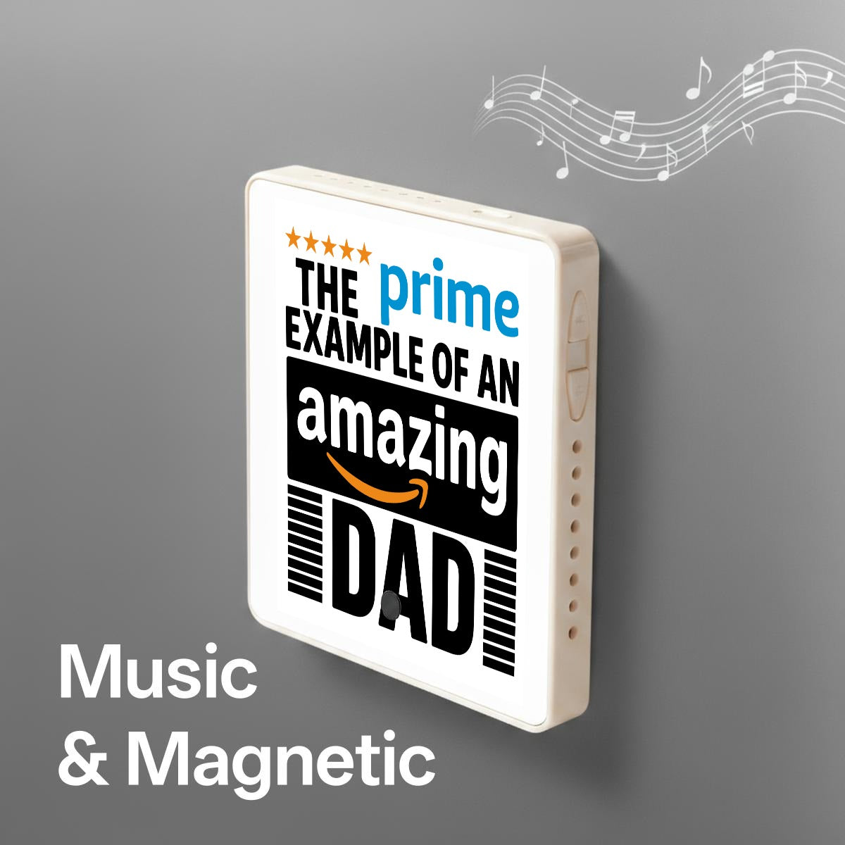 Father’s Day Personalized Music Fridge Magnet | Custom Magnetic Photo & Audio Gift - EverCharm Gifts