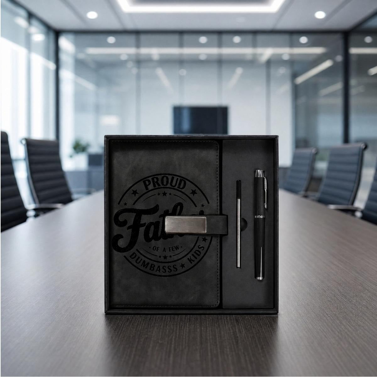 Father's Day Notebook Gift Set with Metal Pen | Personalized Father's Day Gifts - EverCharm Gifts