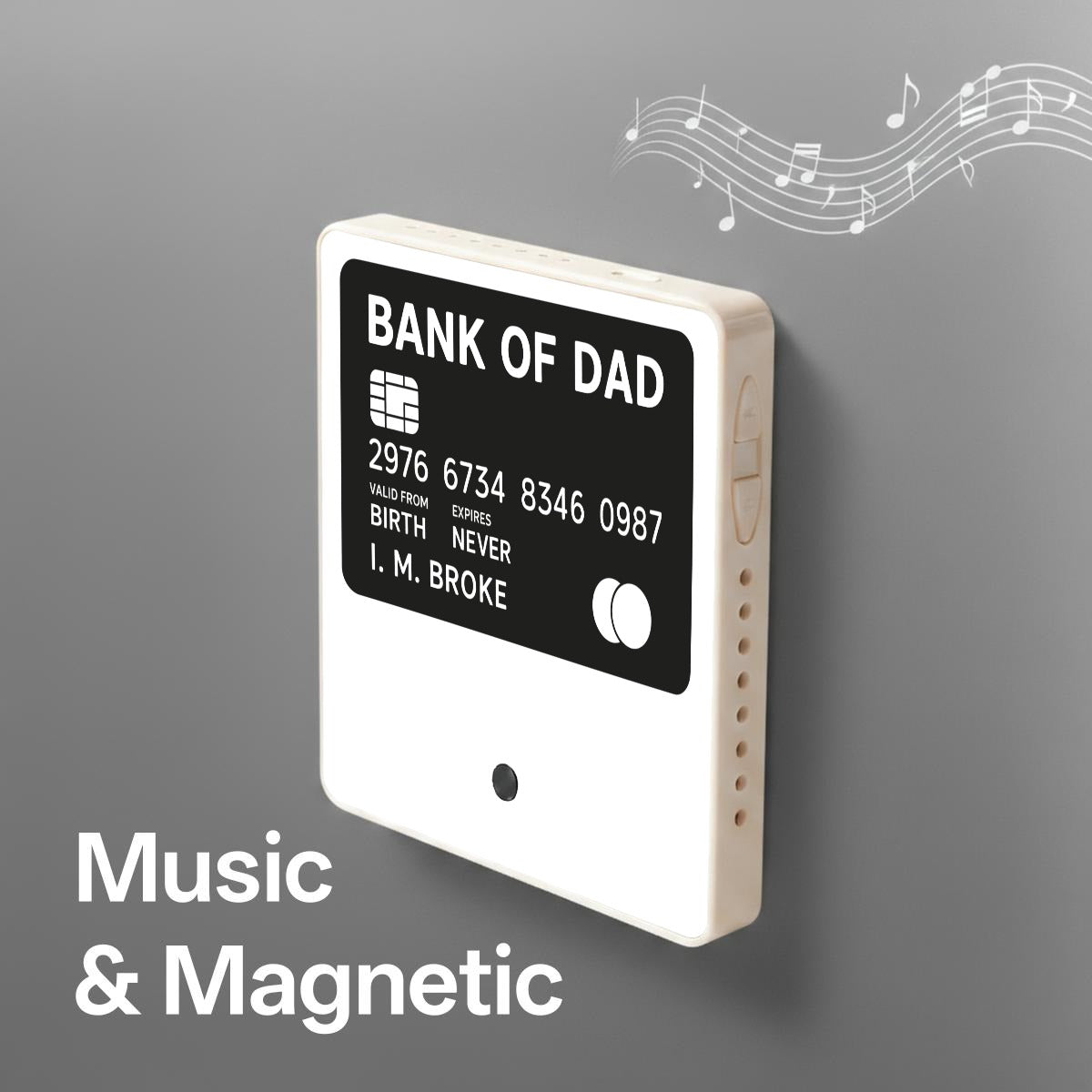 Father’s Day Custom Music Fridge Magnet | Custom Magnetic Photo & Audio Gift - EverCharm Gifts