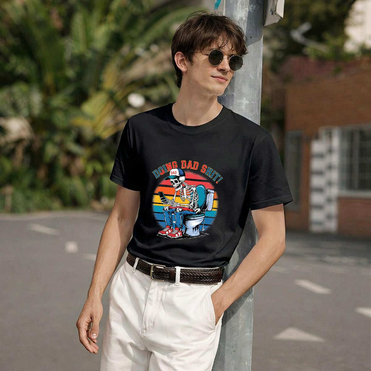 Father’s Day Printed Men’s T-Shirt | Premium USA Printed Cotton Graphic Tee For Dad - EverCharm Gifts