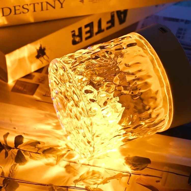 Water Ripple LED Lamp 16 Color Ambient Night Light with Remote & Dimming