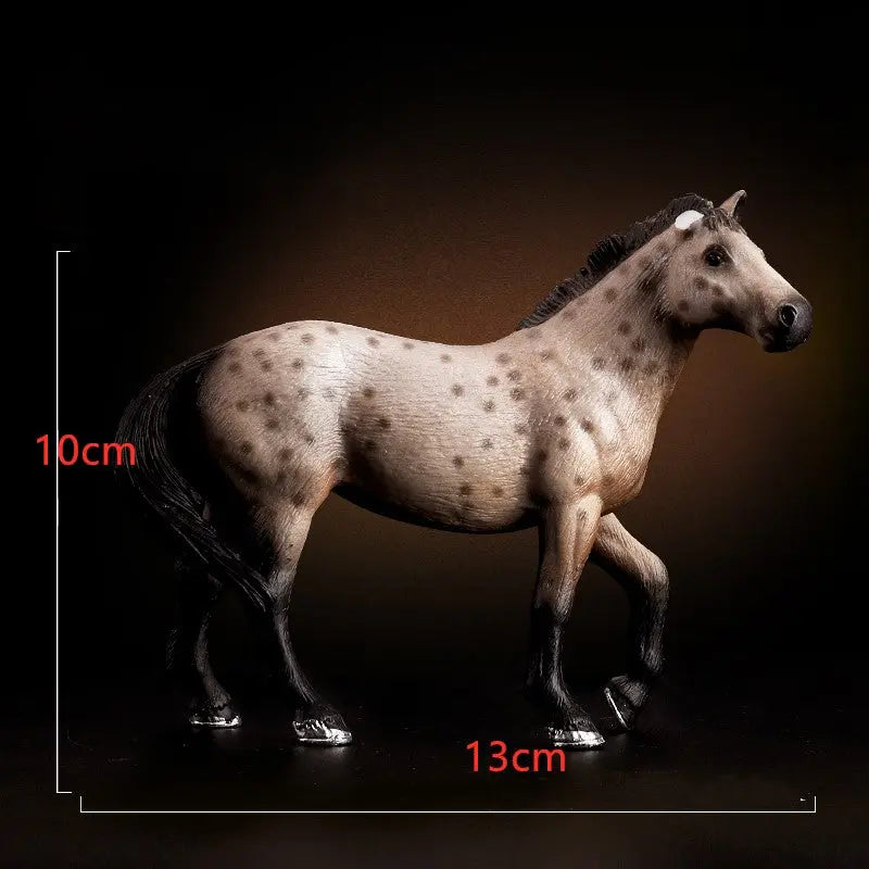 Horse Figurine Toy – Hand Painted Animal Collectible ABS Model CJ