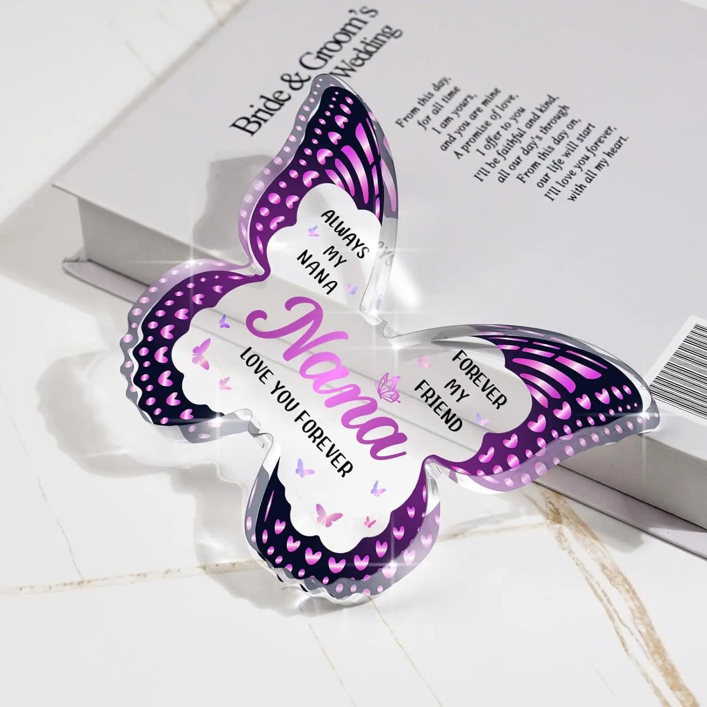 Butterfly Gift for Mom – Inspirational Acrylic Decor Mother’s Day Keepsake CJ