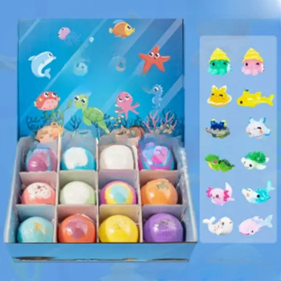 Floral Bath Bomb Gift Set Natural Sea Salt Fizzing Bath Balls | Colorful Spa Gift for Relaxation TED