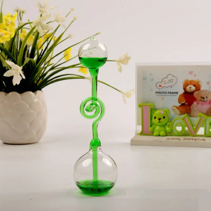 Glass Galileo Thermometer – Decorative Temperature Display Home Ornament CJ