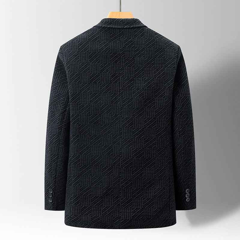 Mens Windproof Winter Jacket - Thick Cotton Warm Coat with Multiple Pockets
