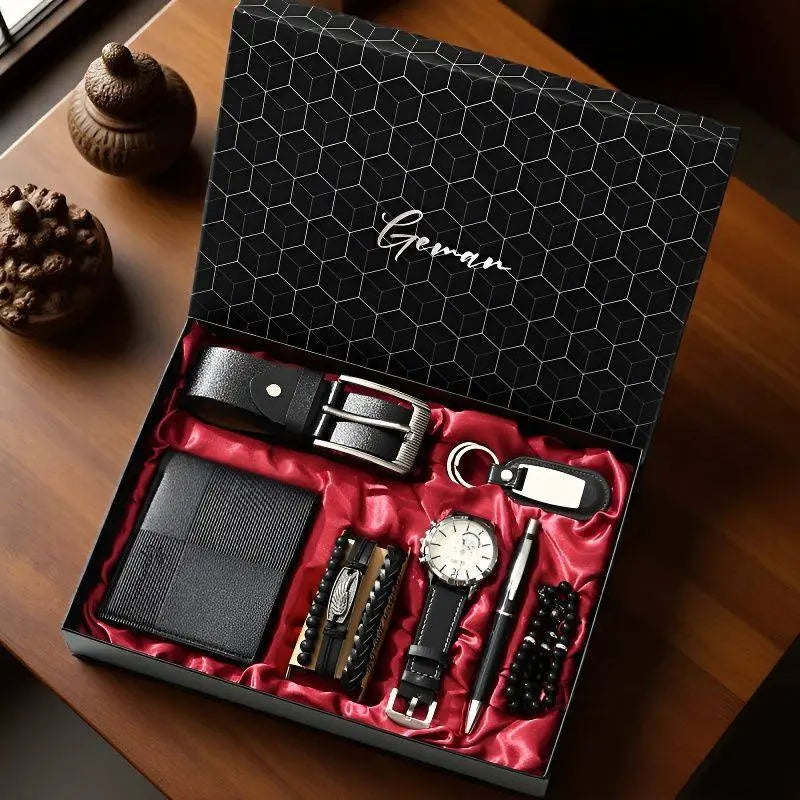Luxury Men’s Gift Set – 7 Piece Business Gift Box for Him | Father’s Day, Birthday & Executive Gifts CJ