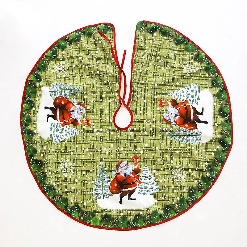 Christmas Tree Skirt – Plush Holiday Tree Decoration Mat | Soft Flannel Base Cover (60–100cm) CJ