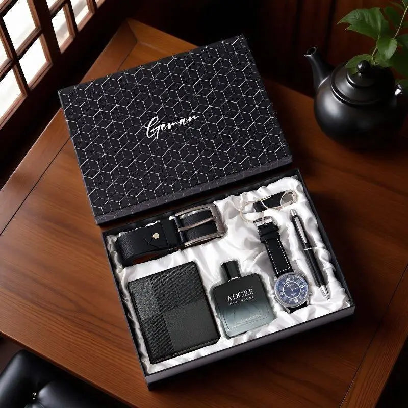 Luxury Men’s Gift Set – 7 Piece Business Gift Box for Him | Father’s Day, Birthday & Executive Gifts CJ