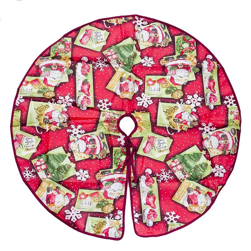 Christmas Tree Skirt – Plush Holiday Tree Decoration Mat | Soft Flannel Base Cover (60–100cm) CJ