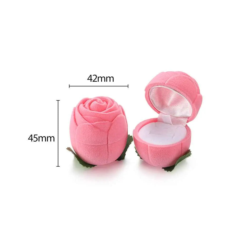 Cute Cartoon Jewelry Box- Plush Flip-Top Ring & Necklace Gift Case | Portable Mini Organizer
