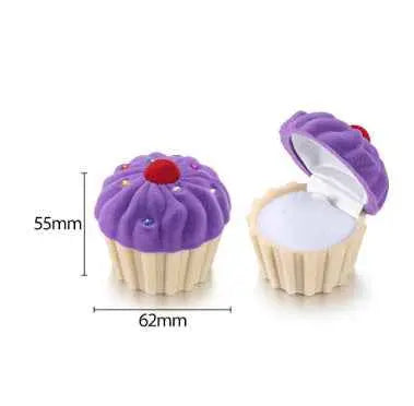 Cute Cartoon Jewelry Box- Plush Flip-Top Ring & Necklace Gift Case | Portable Mini Organizer