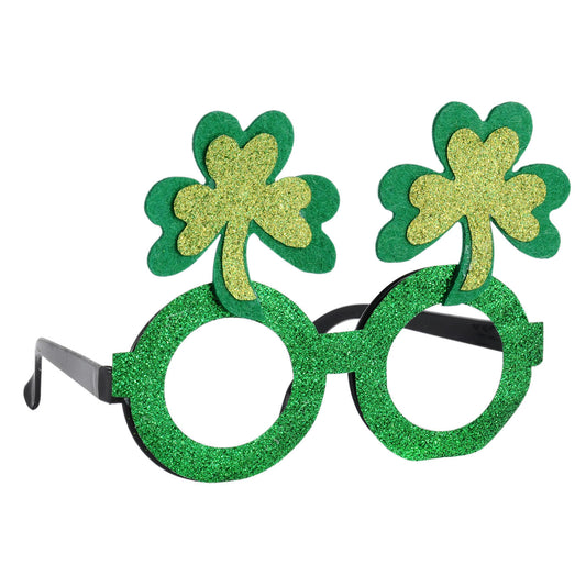 Irish Green Shamrock Glasses – Funny St. Patrick’s Day Party Sunglasses
