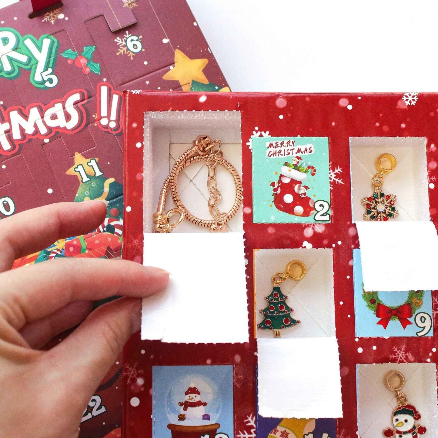 Christmas Bracelet Advent Calendar – DIY Mystery Blind Box Jewelry Set for Kids