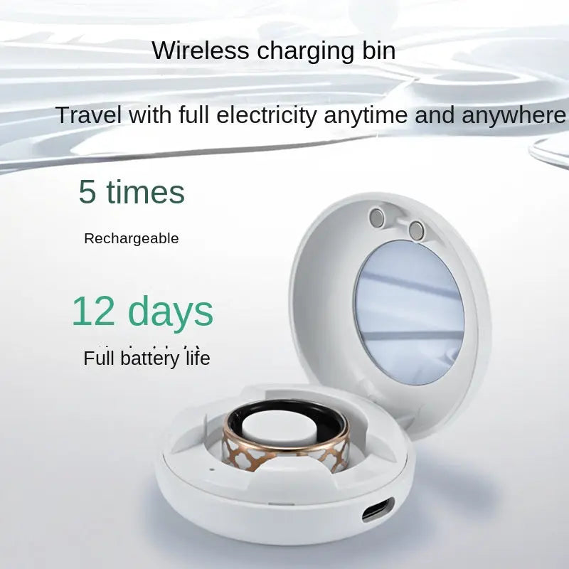 Smart Health Ring – Titanium Steel Fitness Tracker Ring (Sleep, Steps, Oxygen Monitor) EPR
