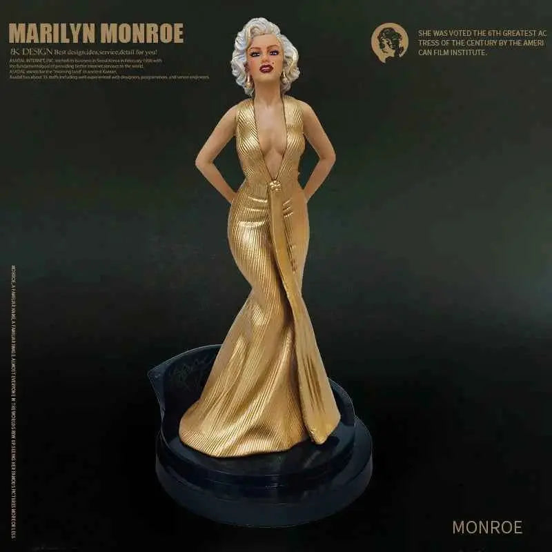 Marilyn Monroe Collectible Statue – Classic Hollywood Decorative Figurine with Display Base