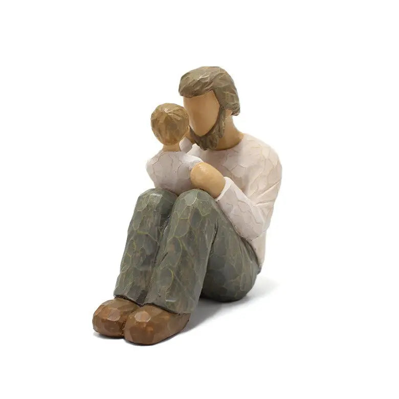 Father and Son Resin Statue – Meaningful Father’s Day Desktop Décor Gift EPR