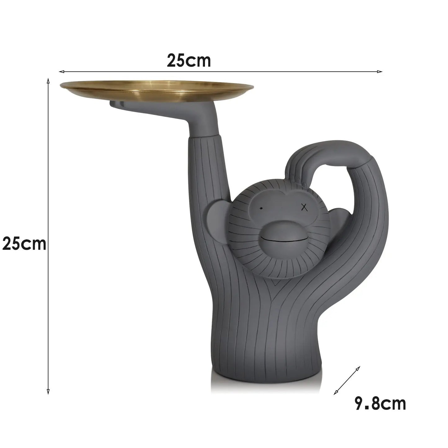 Monkey Tray Resin Decor – Decorative Storage Tray Statue for Home EPR
