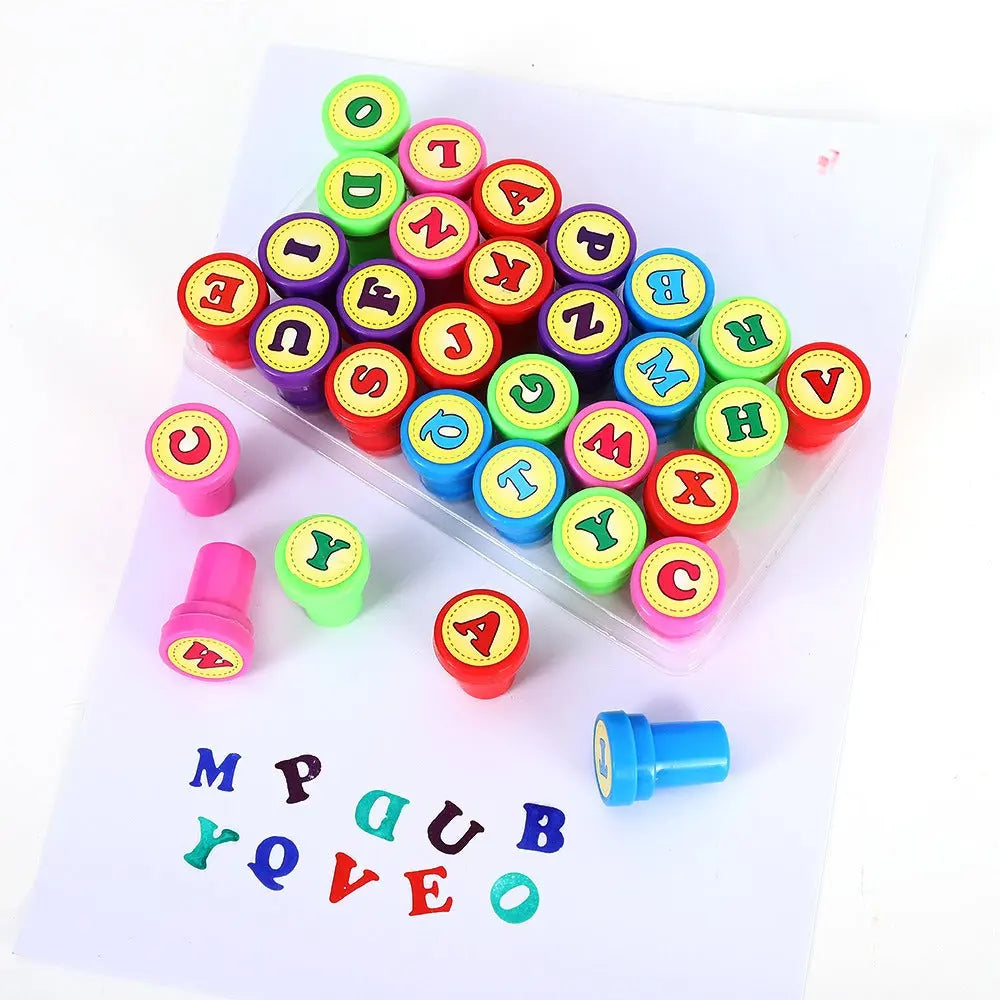 Kids Puzzle Stamp Set – Quick Drying Round Toy Seals for Creative Play EPR