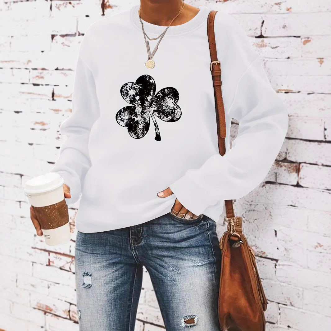 Women’s St. Patrick’s Day Graphic Sweatshirt – Casual Long Sleeve Streetwear Pullover