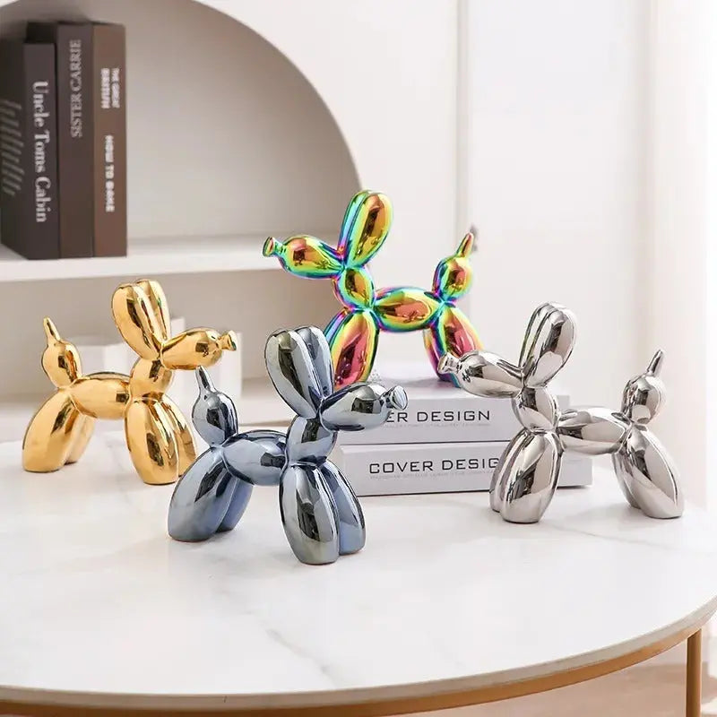 Balloon Dog Ceramic Decor – Modern Minimalist Jewelry Tray & Home Accent EPR