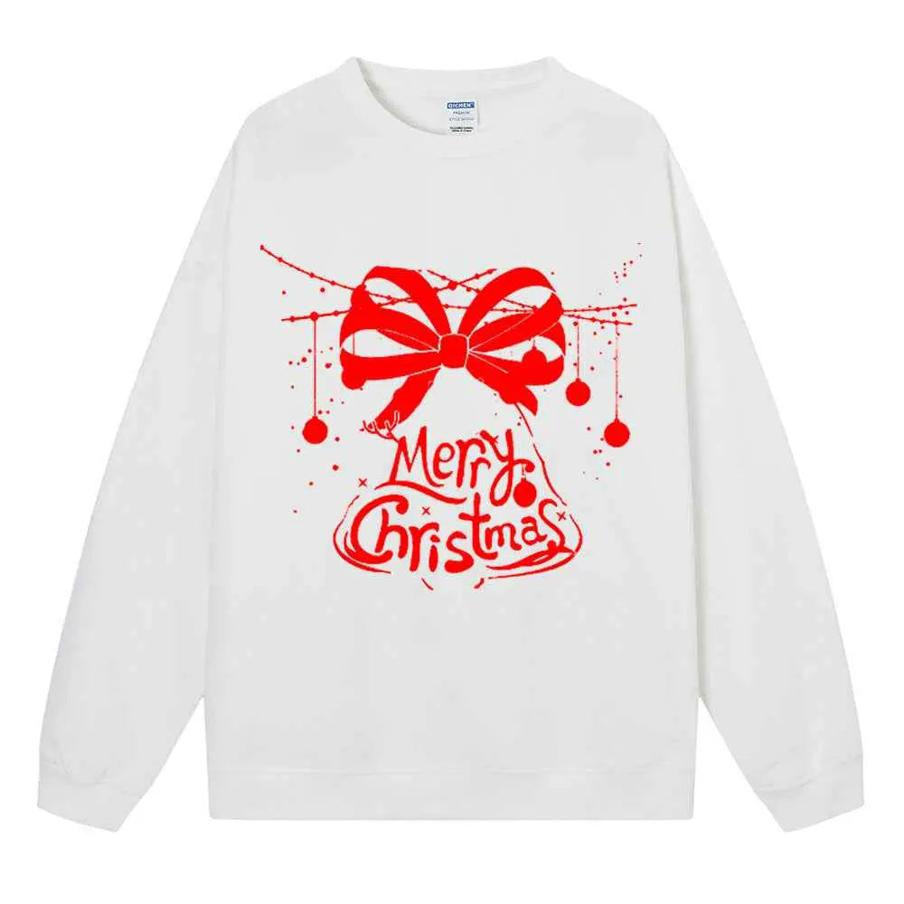 Women’s Christmas Anime Hoodie – Cute Cartoon Loose Fit Sweatshirt