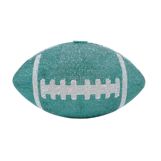Women’s Luxury Evening Clutch Rugby Ellipse Rhinestone Clutch Purse - EverCharm Gifts