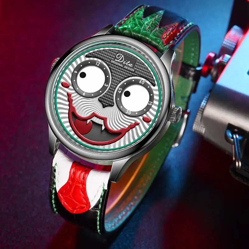 Men’s Joker Quartz Watch – Luxury Designer Leather Strap Fashion Watch EPR