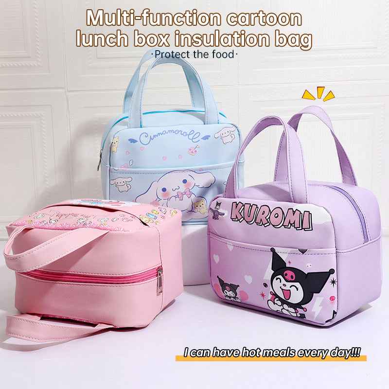 Kuromi Insulated Lunch Bag – Cute Anime Thermal Food Storage Bag for Kids & Girls