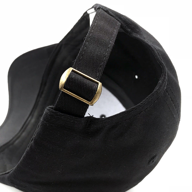 Embroidered Wave Baseball Cap for Men & Women – Adjustable Flat Brim Streetwear Hat | Free Shipping