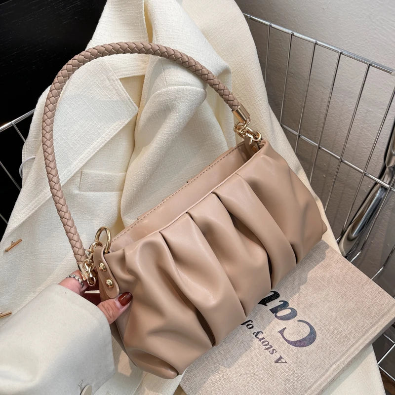 Small Soft PU Leather Underarm Handbag | Luxury Crossbody Handbag - EverCharm Gifts