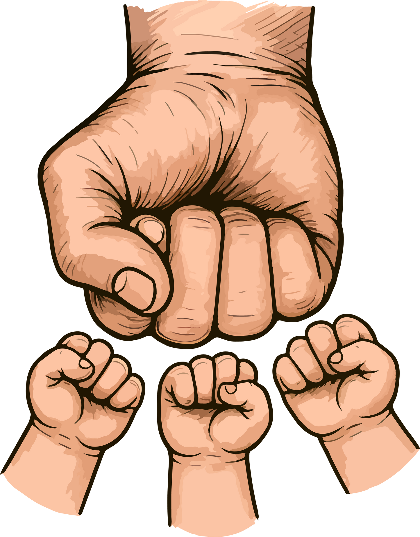 Father’s Day Fist Bump 1-8 Classic Graphic T-Shirt – Funny Dad T-shirt - EverCharm Gifts