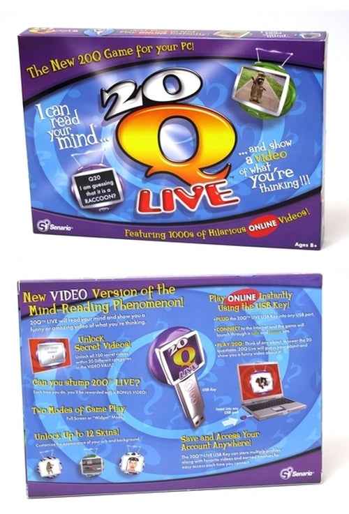 20Q Live USB Game – Interactive Guessing Game for PC with Bonus Videos & Custom Skins