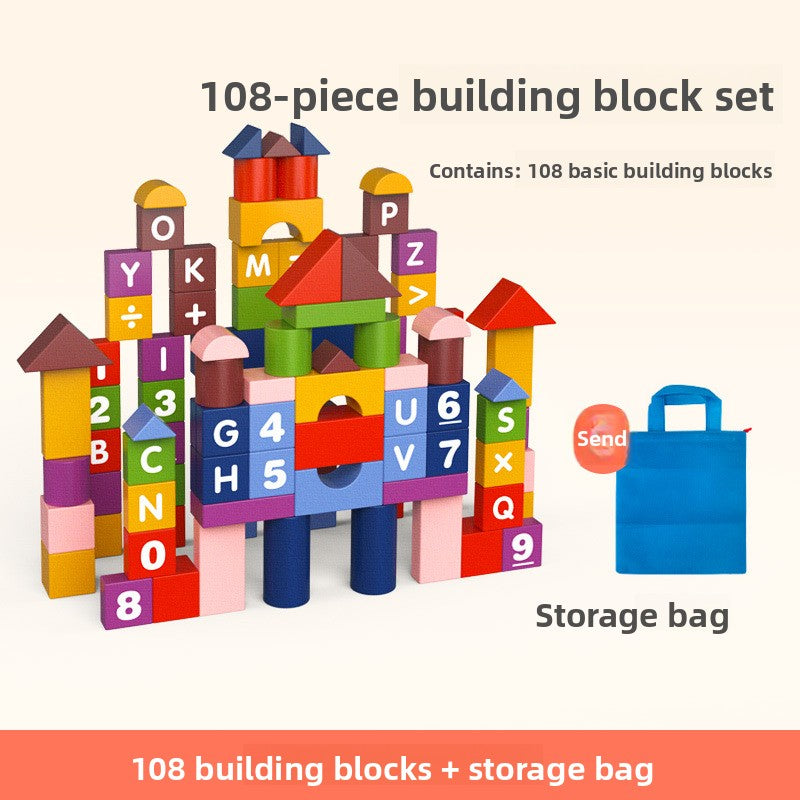 Montessori Building Blocks Set for Kids | 100-200 Piece Creative Learning Toy - EverCharm Gifts