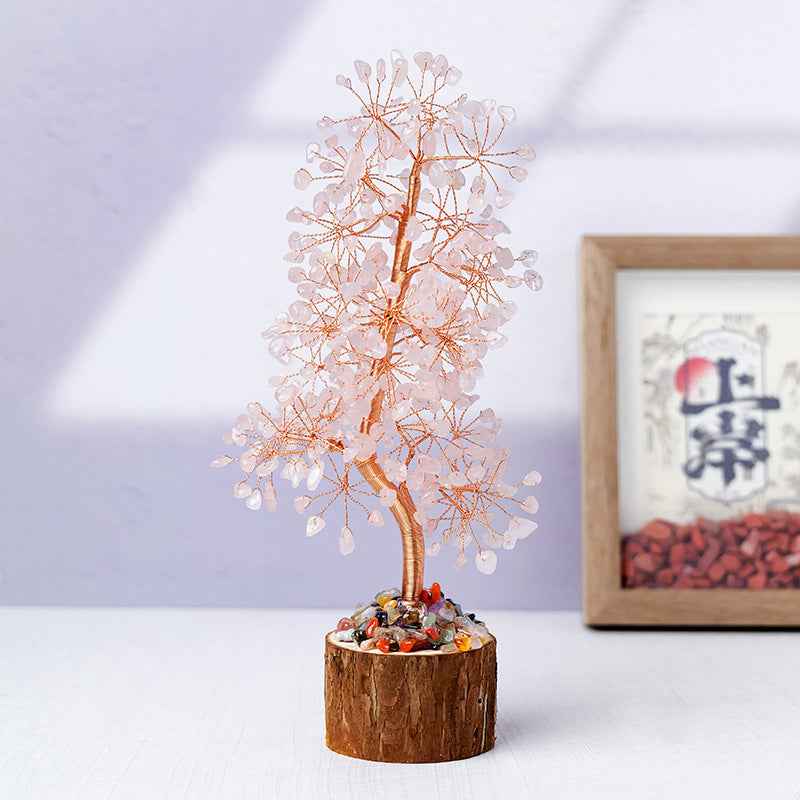 Natural Crystal Tree of Life - Healing Gemstone Decoration for Home & Gifts