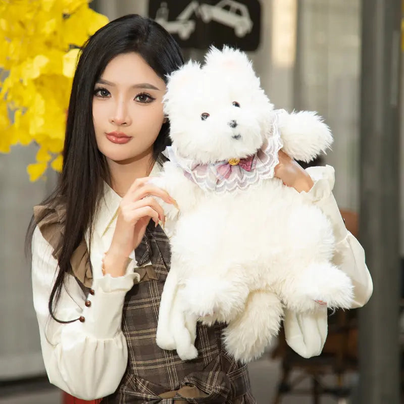 Cute Plush Animal Backpack Cat & Dog Soft School Bag | Kawaii Mini Backpack for Kids & Gifts TED