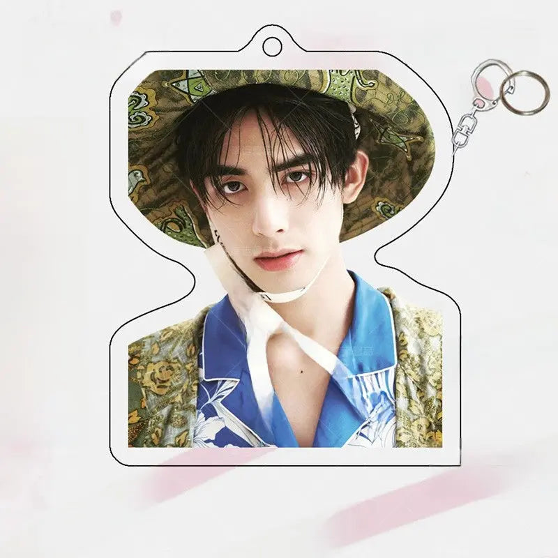 Song Weilong Acrylic Keychain Double-Sided Celebrity Charm | Fan Merch Bag Pendant with Gift Box TED