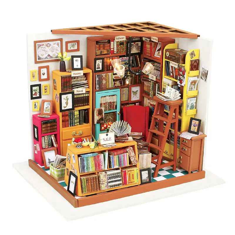 Robotime DIY Doll House With Furniture Wooden Kits Assemble Toy