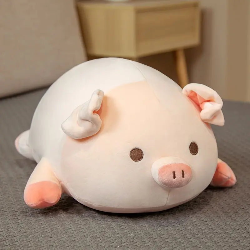 Cute Plush Pig Pillow Toy Soft Cuddly Pig Doll TED