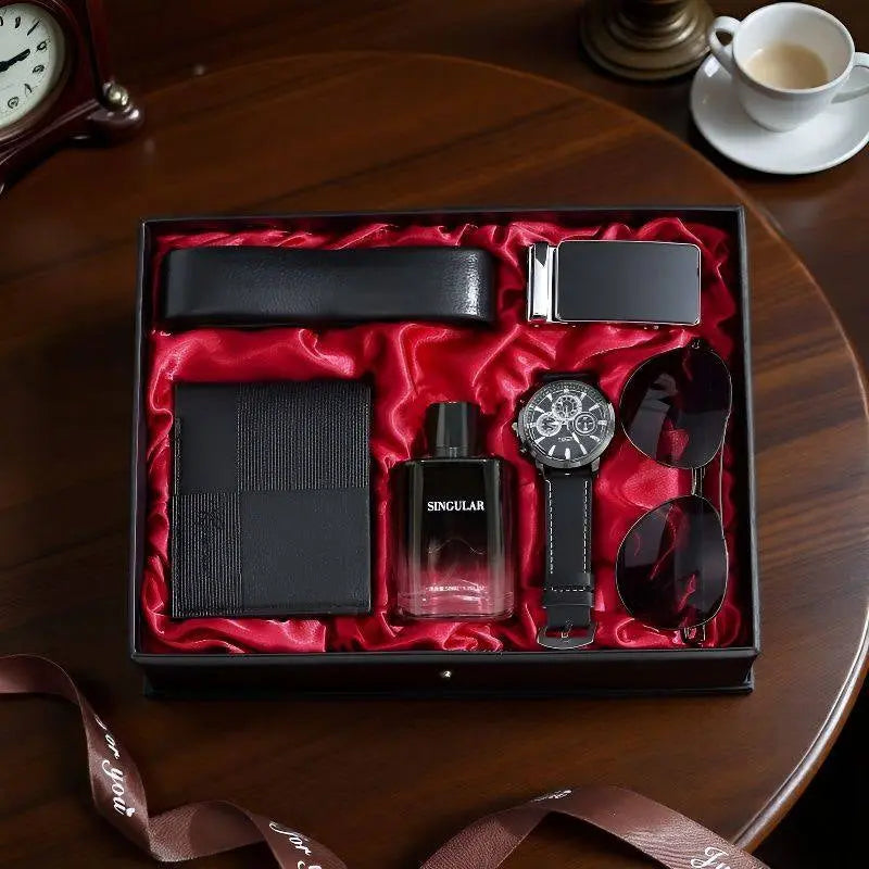 Luxury Men’s Gift Set – 7 Piece Business Gift Box for Him | Father’s Day, Birthday & Executive Gifts CJ