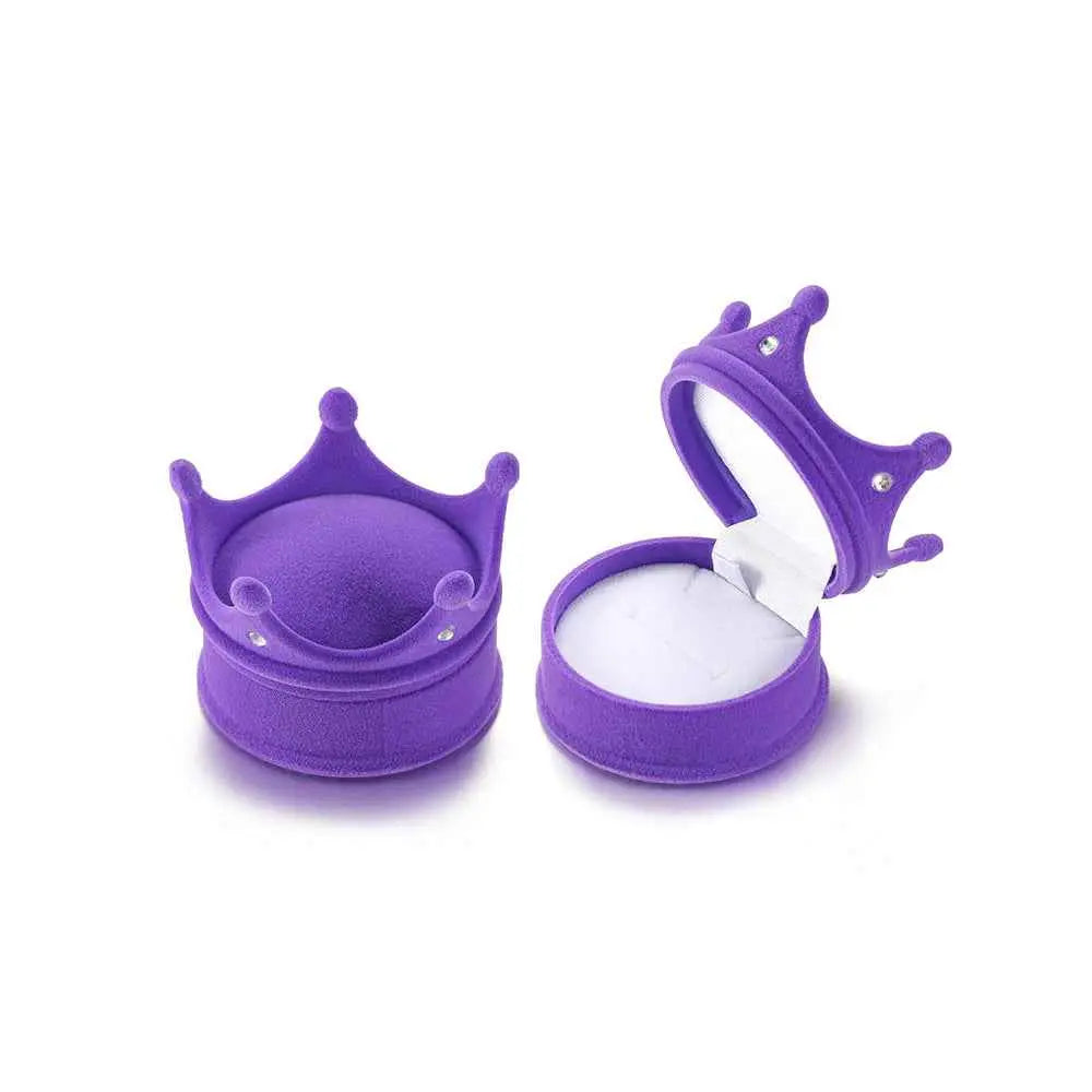 Cute Cartoon Jewelry Box- Plush Flip-Top Ring & Necklace Gift Case | Portable Mini Organizer