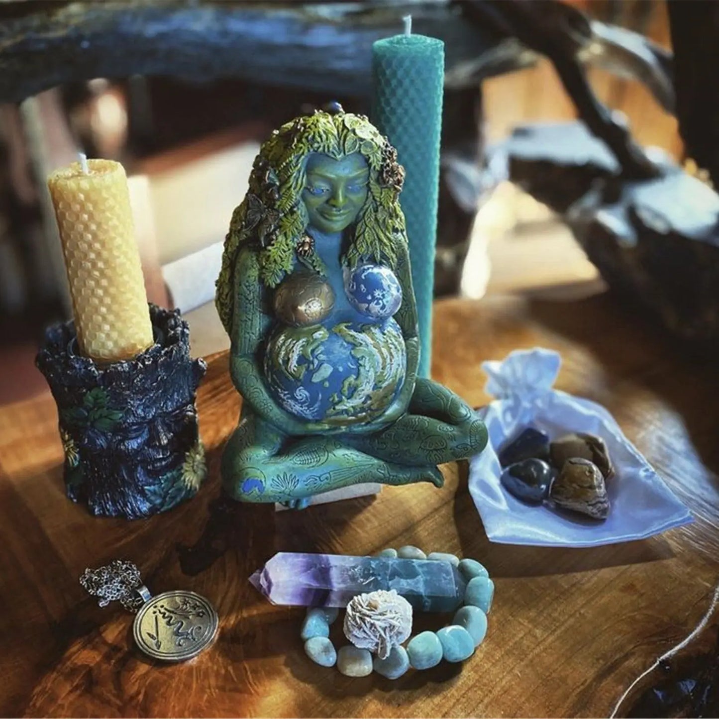 Mother’s Day Earth Mother Gaia Statue – Resin Goddess Garden & Home Décor EPR