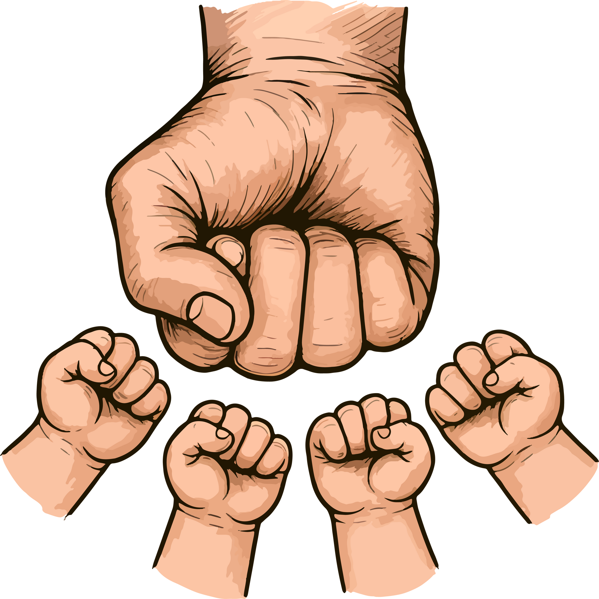 Father’s Day Fist Bump 1-8 Classic Graphic T-Shirt – Funny Dad T-shirt - EverCharm Gifts