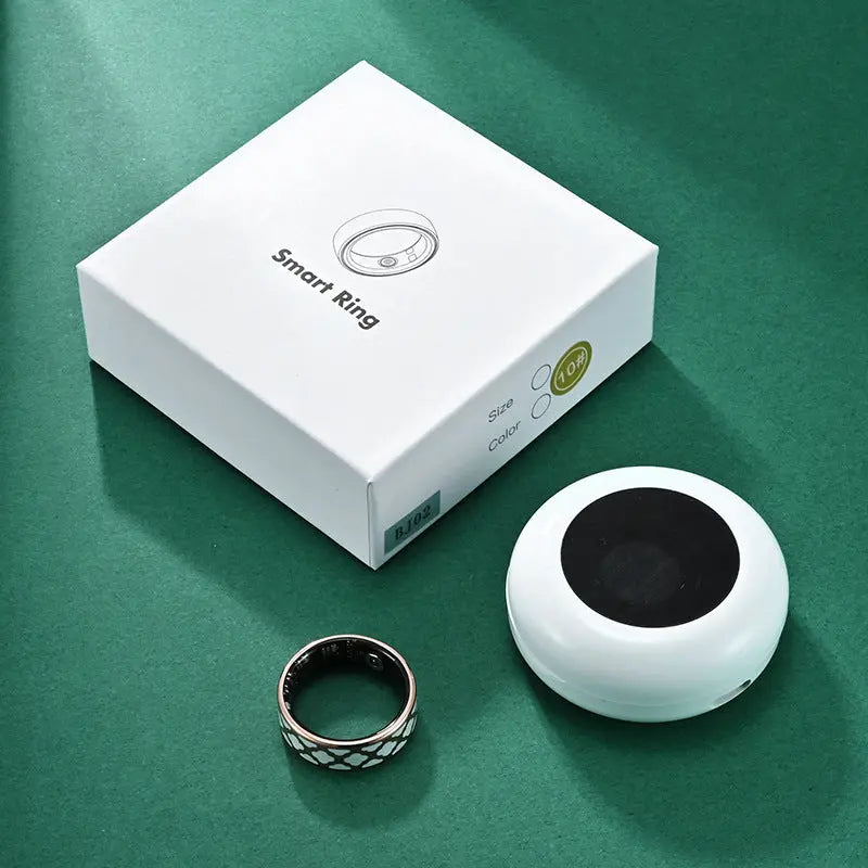 Smart Health Ring – Titanium Steel Fitness Tracker Ring (Sleep, Steps, Oxygen Monitor) EPR