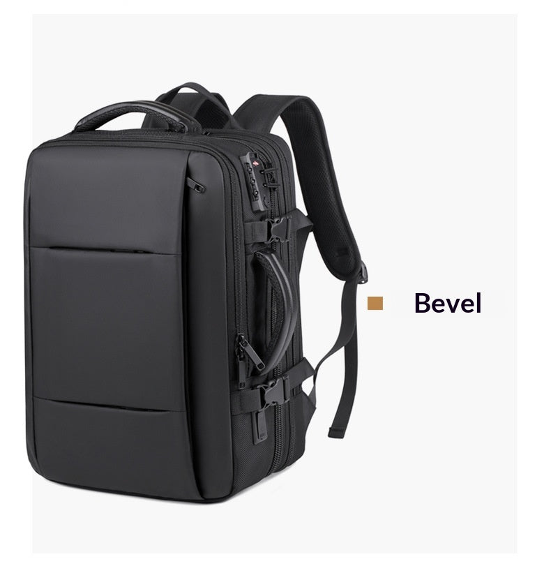 Men’s Expandable Travel Backpack with TSA Lock – Business Laptop Backpack with Wet Dry Separation | Free Shipping