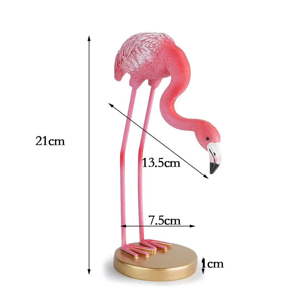 Minimalist Flamingo Resin Decor – Modern Home Accent Statue EPR