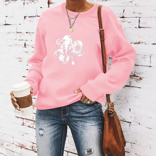 Women’s St. Patrick’s Day Graphic Sweatshirt – Casual Long Sleeve Streetwear Pullover