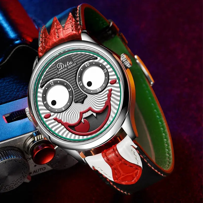 Men’s Joker Quartz Watch – Luxury Designer Leather Strap Fashion Watch EPR