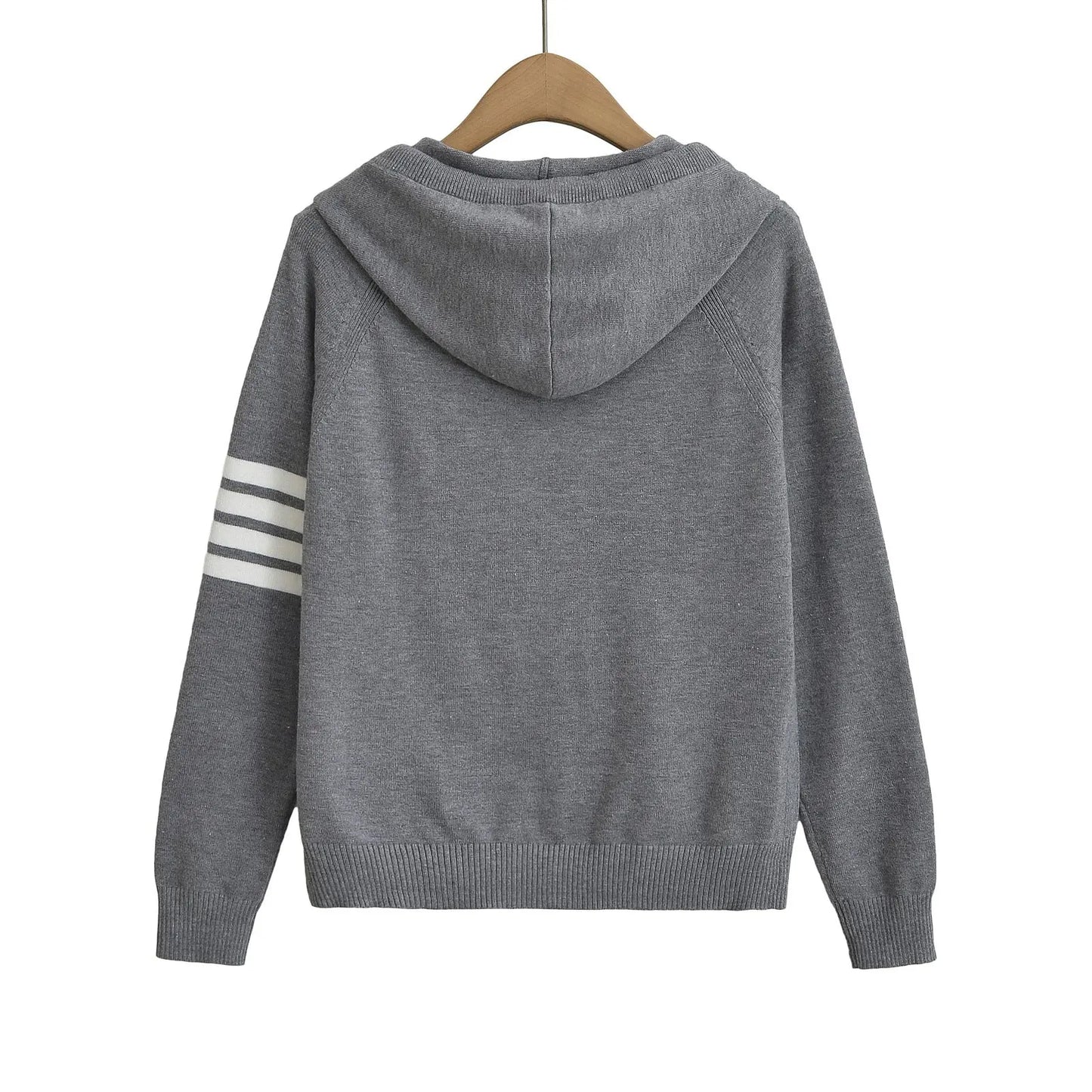 Women’s Hooded Zip Sweater – Color Block Long Sleeve Hoodie EPR